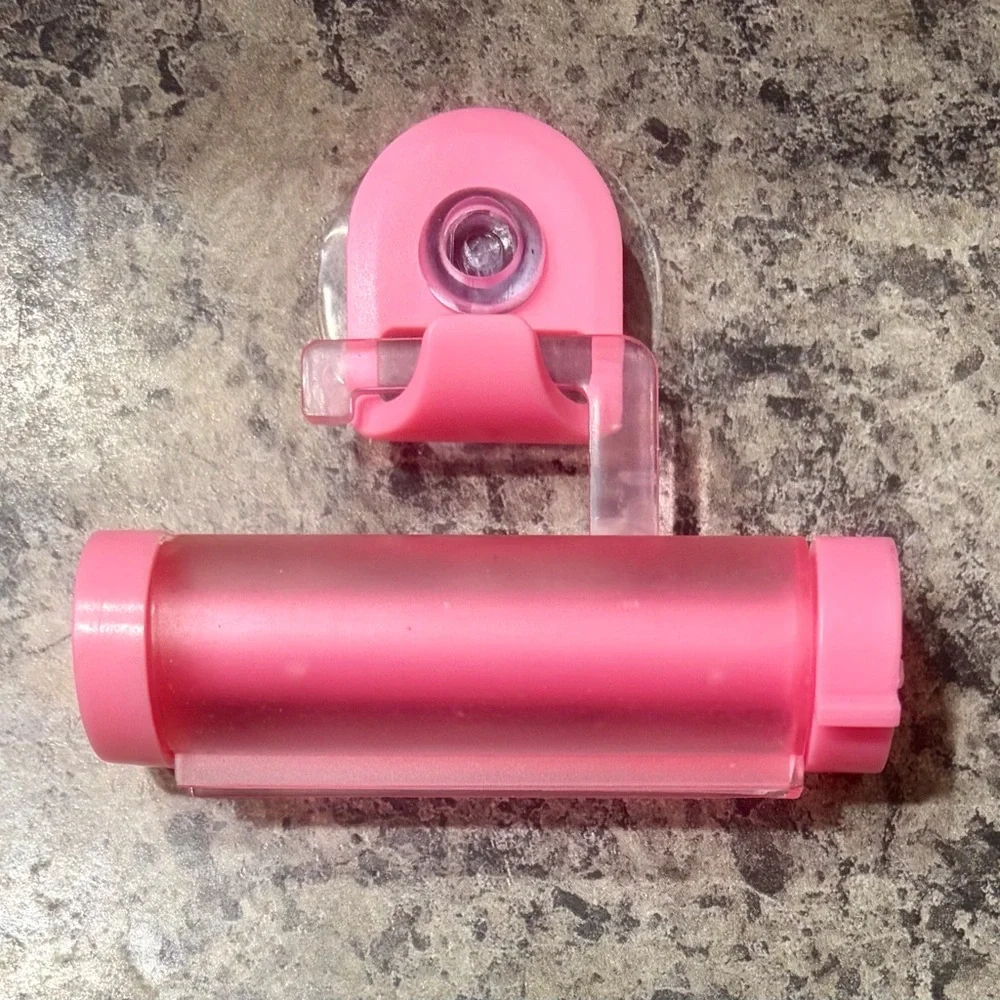 Pink Hanging Toothpaste Squeezer
